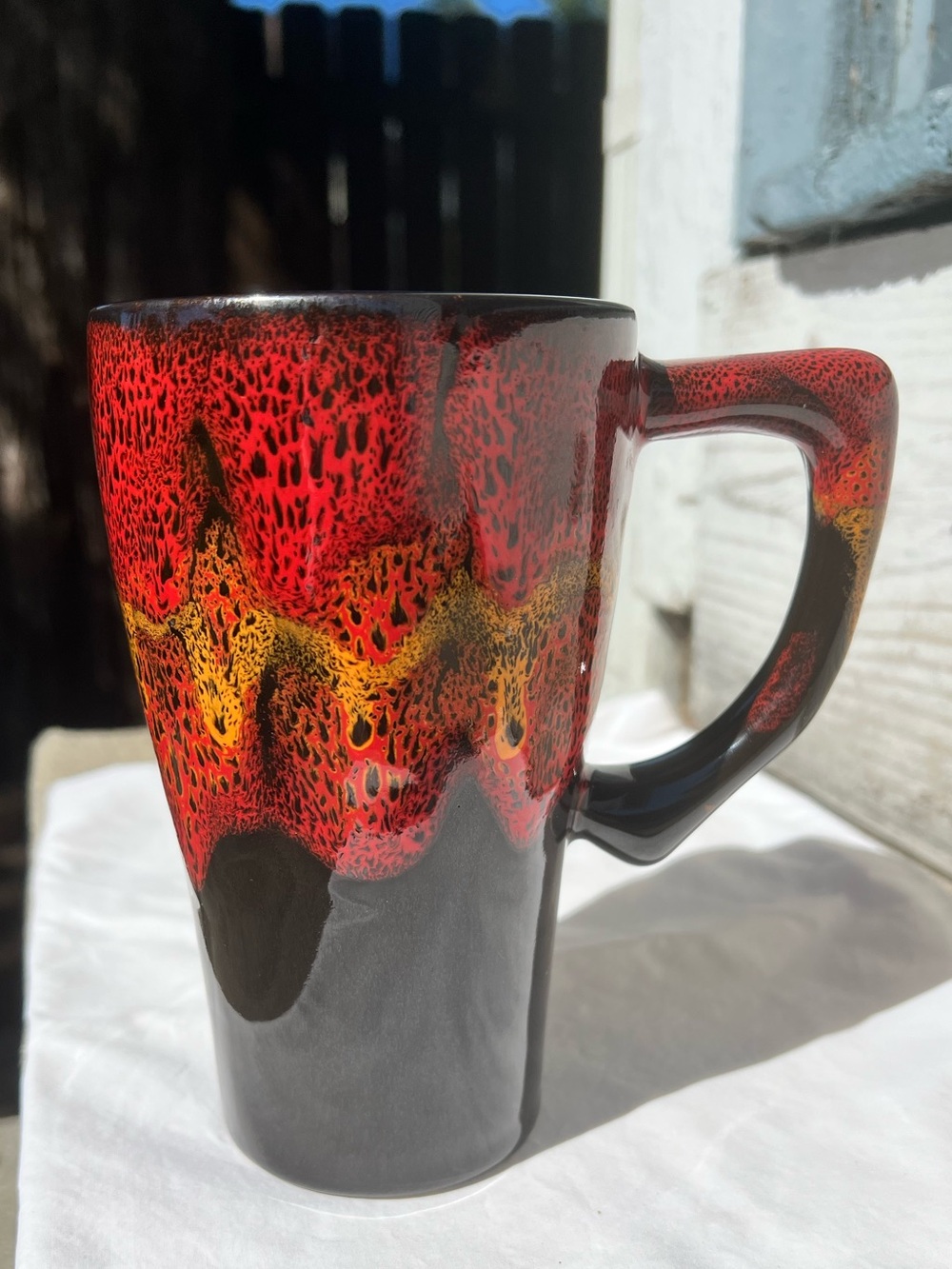 Always Azul Pottery Mug Dante's Inferno Glaze Villa Grove CO Handmade Ceramic